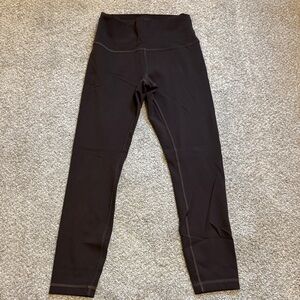 Lululemon Wunder Train Brown Leggings